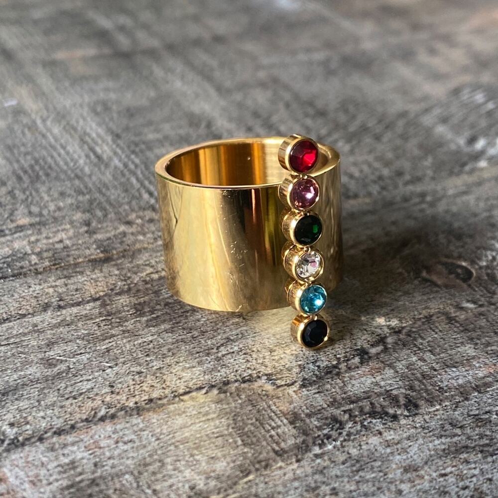 NEW Chakra Gold Statement Ring - Picture 6 of 16